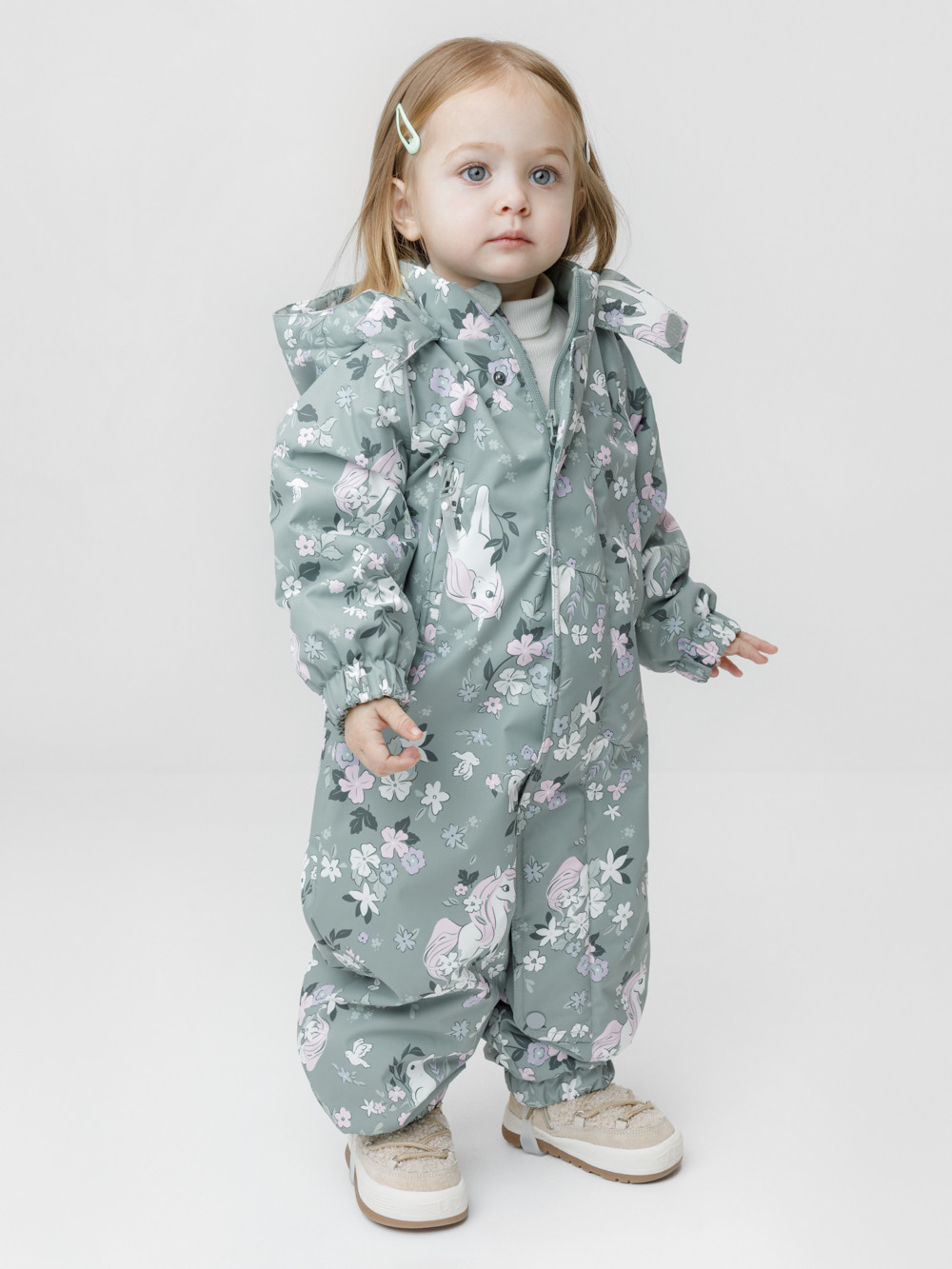 Комбинезоны утепленные для девочки, артикул: ВК 60085/н/72 Ал, цвет: минт