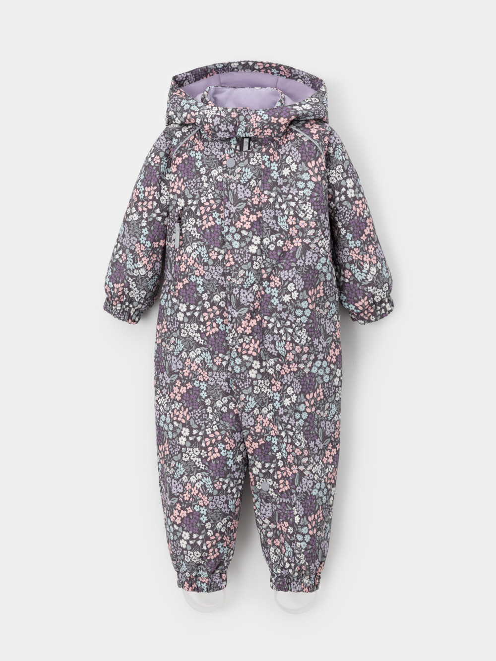 Комбинезоны утепленные для девочки, артикул: ВК 60085/н/71 Ал, цвет: темно-серый, фото 2