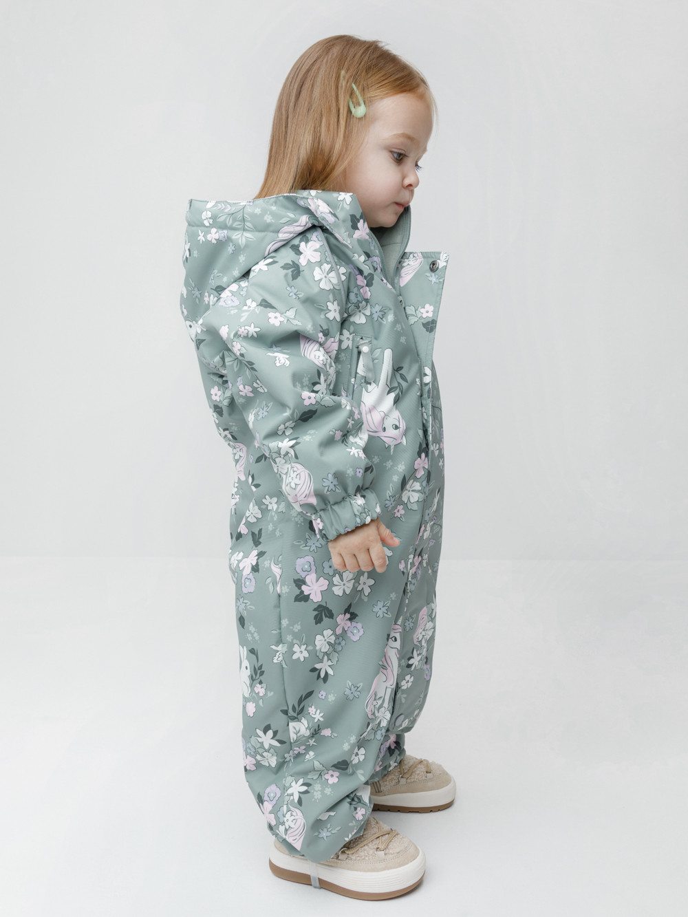 Комбинезоны утепленные для девочки, артикул: ВК 60085/н/72 Ал, цвет: минт, фото 3