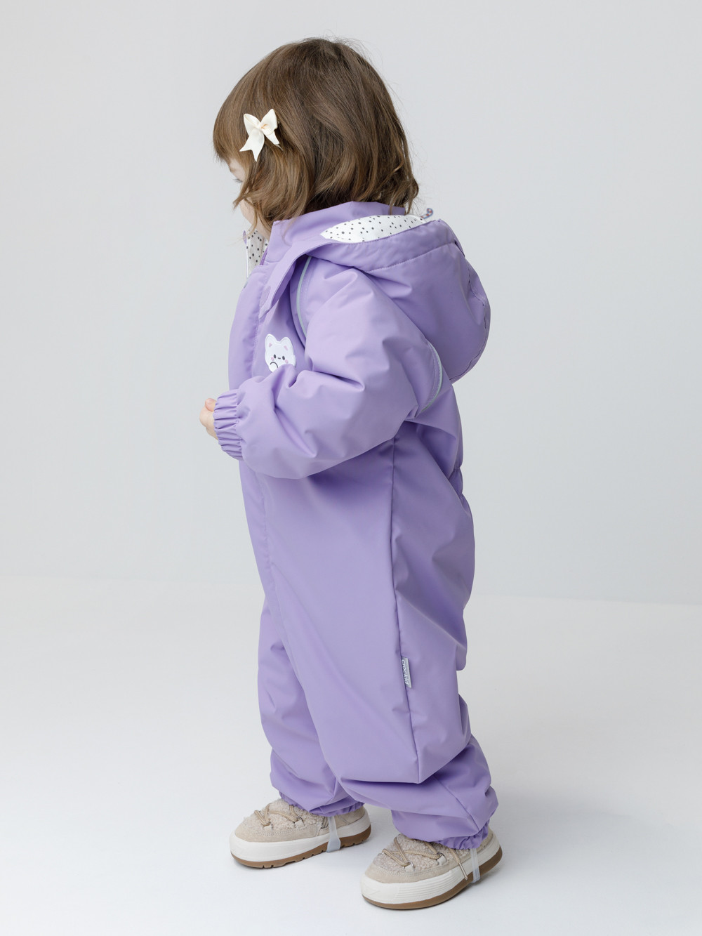 Комбинезоны утепленные для девочки, артикул: ВК 60086/13 Ал, цвет: фиолетовый, фото 3