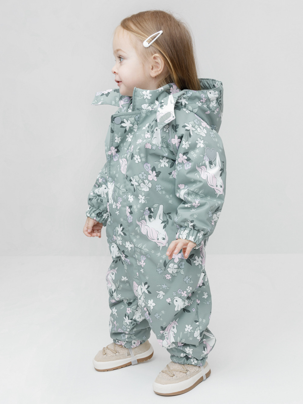 Комбинезоны утепленные для девочки, артикул: ВК 60085/н/72 Ал, цвет: минт, фото 4