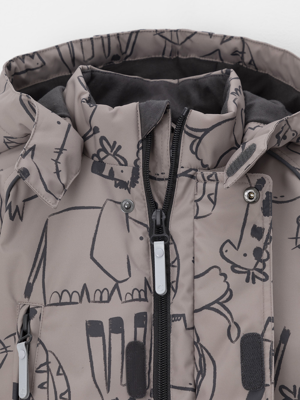 Комбинезоны утепленные для мальчика, артикул: ВК 60085/н/74 Ал, цвет: коричневый, фото 6