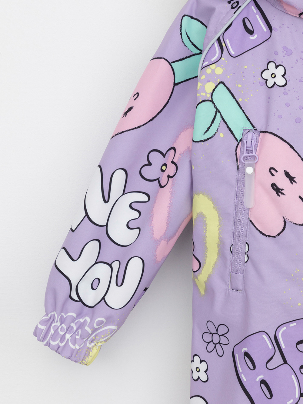 Комбинезоны утепленные для девочки, артикул: ВК 60088/н/16 Ал, цвет: фиолетовый, фото 7