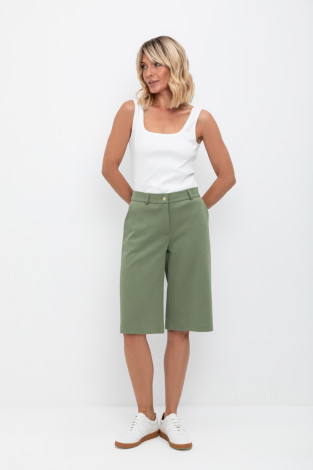 Шорты женские для мам, артикул: ЕВТ 4094, цвет: хаки