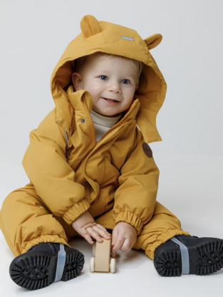 Комбинезоны утепленные для мальчика, артикул: ВК 60108/6 Ал, цвет: желтый