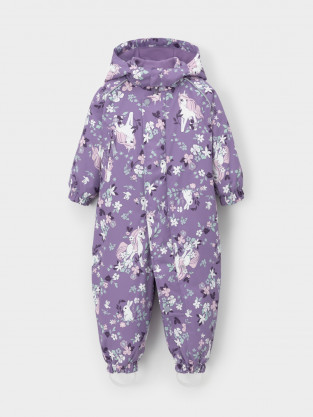 Комбинезоны утепленные для девочки, артикул: ВК 60085/н/73 Ал, цвет: фиолетовый - 2 фото