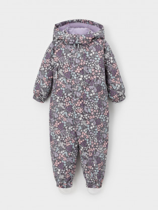 Комбинезоны утепленные для девочки, артикул: ВК 60085/н/71 Ал, цвет: темно-серый - 2 фото